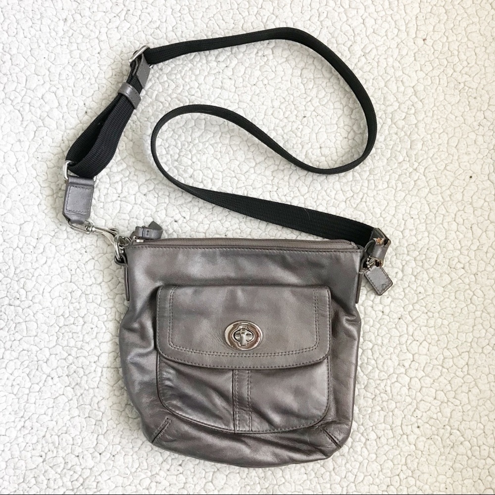 COACH Silver Crossbody Bag